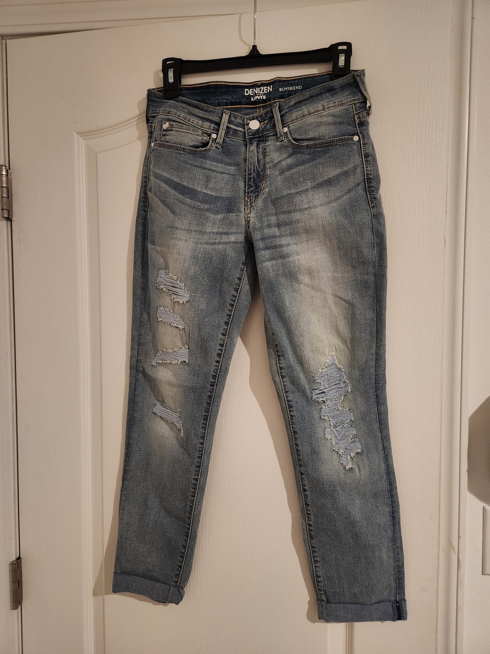 Denizen from Levi's Light Blue Distressed Boyfriend Jeans